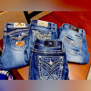 Women’s Miss Me Blue Jeans (3) Size 26 and (1) size 25